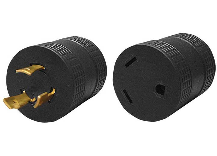 3 Prong 30a 3prong Round Generator Adapter, made by AP PRODUCTS - 16-00516