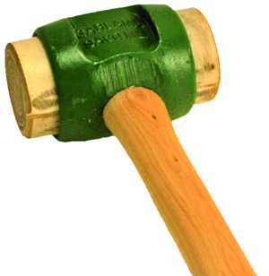 #5 Rawhide Solid Head Hammer - Garland Manufacturing (60-41365), made by Garland Mfg. - 60-41365 #5 Rawhide Solid Head Hammer - Garland Manufacturing (60-41365), made by Garland Mfg. - 60-41365