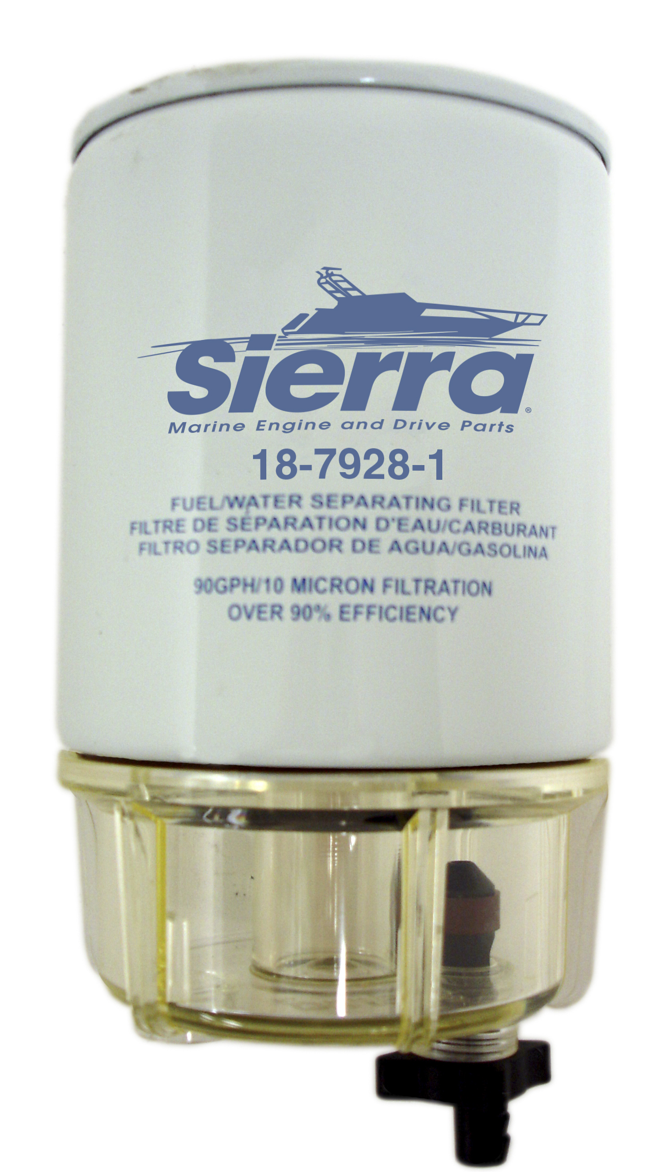 Fuel/Water Separator Assembly - Sierra Marine Engine Parts - 18-7928-1 (118-7928-1), made by Seastar Solutions - 118-7928-1 Fuel/Water Separator Assembly - Sierra Marine Engine Parts - 18-7928-1 (118-7928-1), made by Seastar Solutions - 118-7928-1