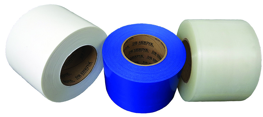 4" X 180' BLUE HEAT SHRINK (DS-704B), made by Dr. Shrink - DS-704B 4" X 180' BLUE HEAT SHRINK (DS-704B), made by Dr. Shrink - DS-704B