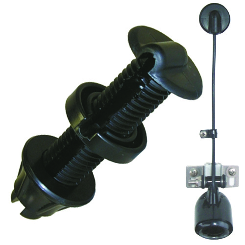 BULKHEAD PASS Through FITTING Black (TH-CC-1-DP), made by TH Marine - TH-CC-1-DP