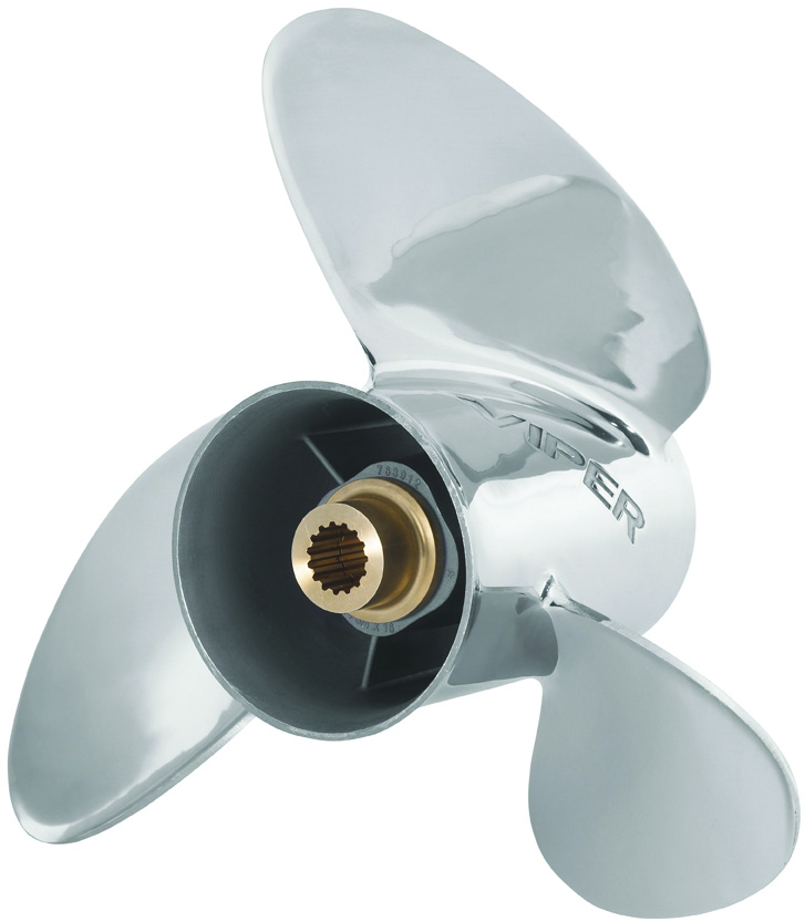 14.5 X 22 Steel Three Blade Right Hand Rotation PROP VIPER TBX Hub (763924), made by BRP - 763924 14.5 X 22 Steel Three Blade Right Hand Rotation PROP VIPER TBX Hub (763924), made by BRP - 763924