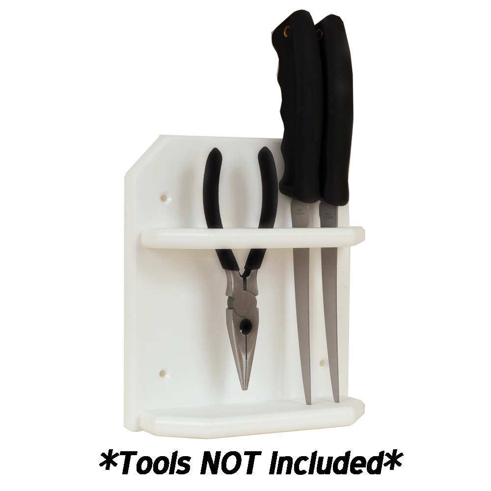 TACO Poly Knife & Plier Holder - White, made by TACO Marine - P01-1000W TACO Poly Knife & Plier Holder - White, made by TACO Marine - P01-1000W