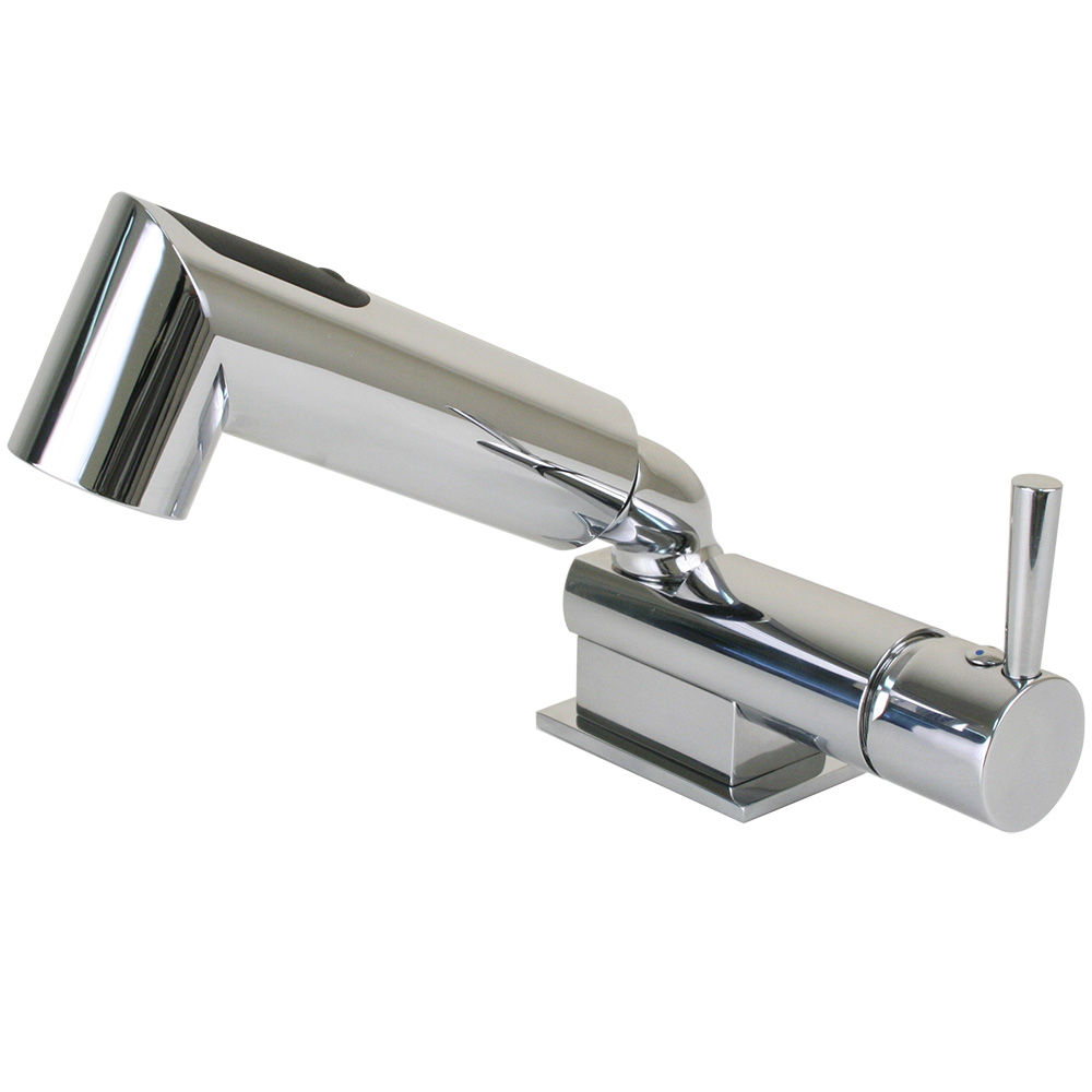 Scandvik Minimalistic Compact Single Level Mixer - Faucet & Shower Combo - Chrome, made by Scandvik - 16216 Scandvik Minimalistic Compact Single Level Mixer - Faucet & Shower Combo - Chrome, made by Scandvik - 16216