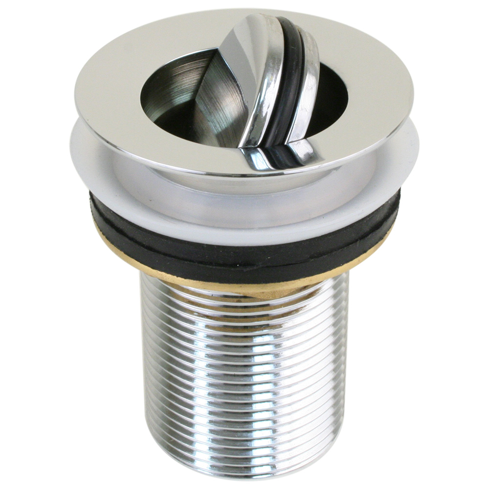 Scandvik Sink Drain w/Flip Stopper - Chrome Plated Brass, made by Scandvik - 19006P Scandvik Sink Drain w/Flip Stopper - Chrome Plated Brass, made by Scandvik - 19006P