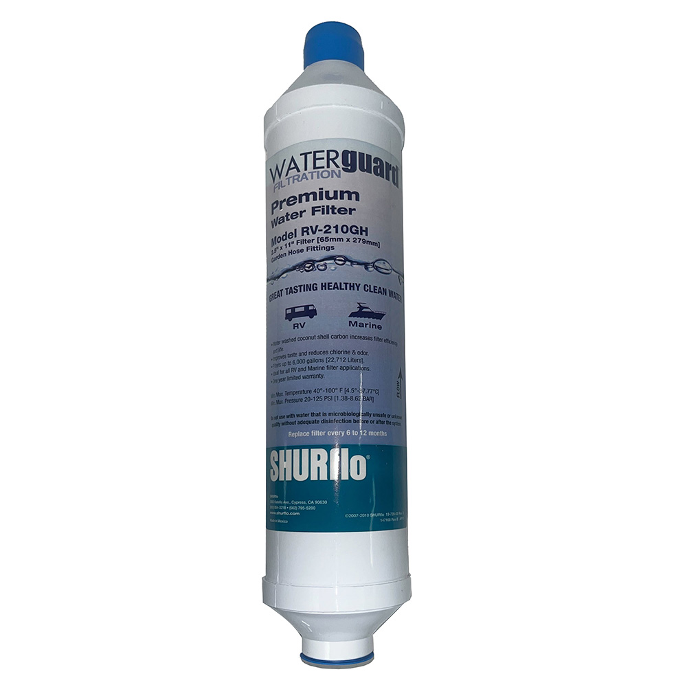 Shurflo by Pentair City Water Entry In-Line Filter w/Garden Hose Ends - RV-210GH-A, made by Shurflo by Pentair - RV-210GH-A Shurflo by Pentair City Water Entry In-Line Filter w/Garden Hose Ends - RV-210GH-A, made by Shurflo by Pentair - RV-210GH-A