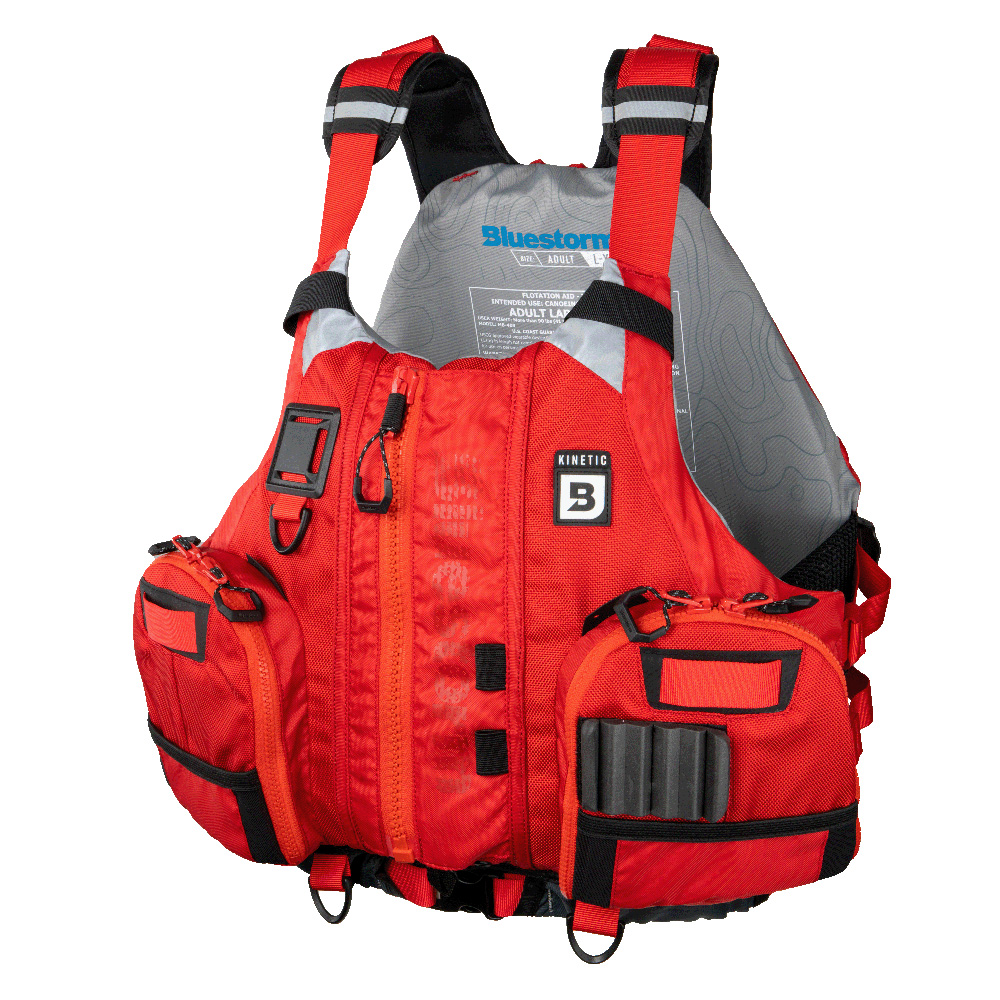 Bluestorm Kinetic Kayak Fishing Vest - Nitro Red - 2XL/3XL - BS-409-RED-XXL, made by Bluestorm - BS-409-RED-XXL Bluestorm Kinetic Kayak Fishing Vest - Nitro Red - 2XL/3XL - BS-409-RED-XXL, made by Bluestorm - BS-409-RED-XXL