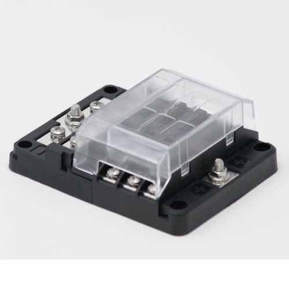 Egis RT Fuse Block 6 Position w/Ground & LED Indication - 8025, made by Egis - 8025 Egis RT Fuse Block 6 Position w/Ground & LED Indication - 8025, made by Egis - 8025