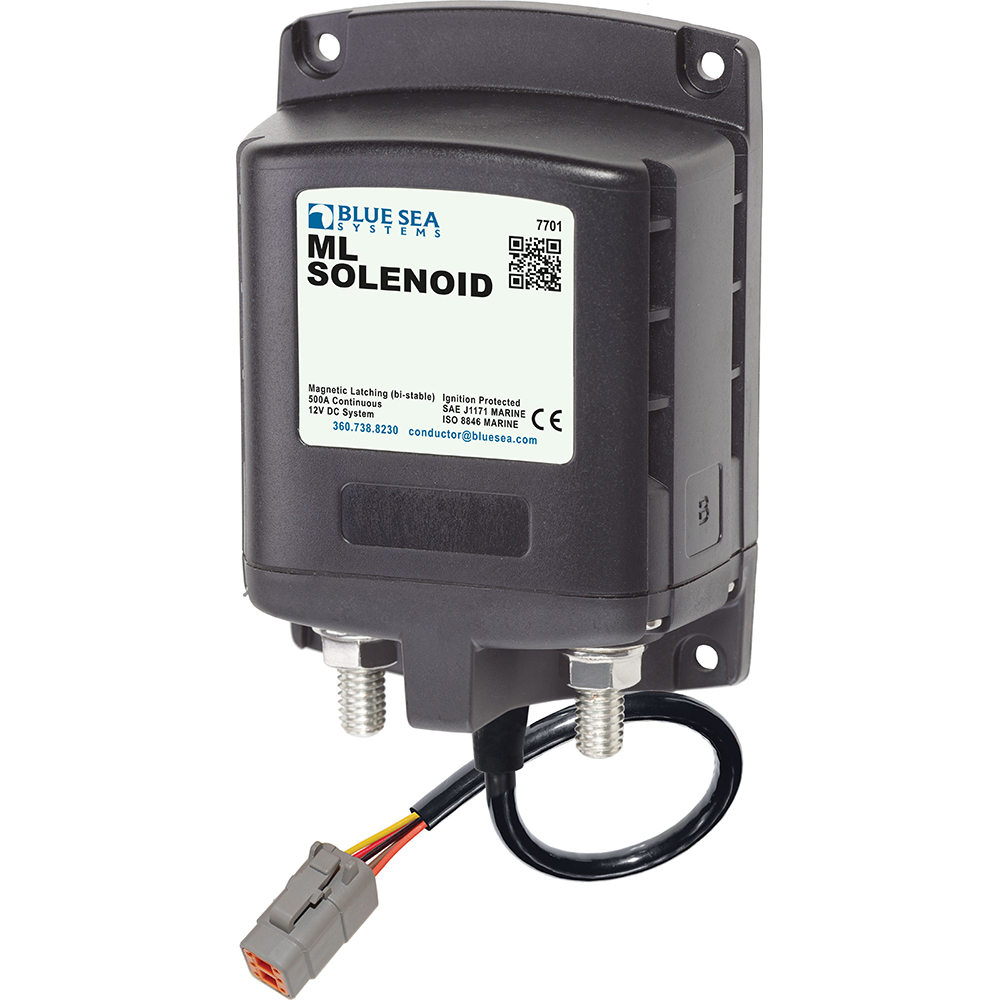 Blue Sea 7701100 ML Solenoid 12V 500A w/Deutsch Connector - 7701100, made by Blue Sea Systems - 7701100 Blue Sea 7701100 ML Solenoid 12V 500A w/Deutsch Connector - 7701100, made by Blue Sea Systems - 7701100