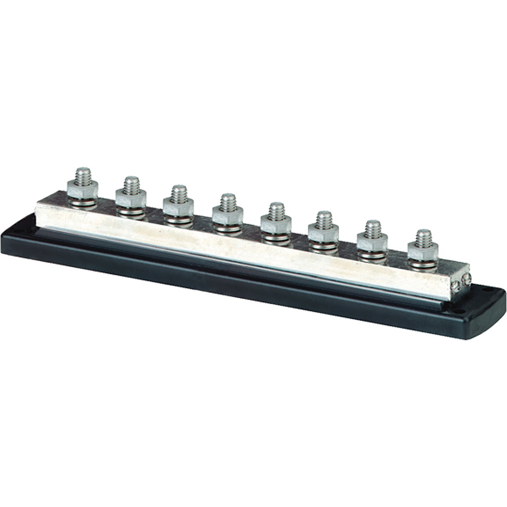 Blue Sea 2107 PowerBar 600AMP Cable Connector - 8 x 3/8" 16 Stud Terminal - 2107, made by Blue Sea Systems - 2107 Blue Sea 2107 PowerBar 600AMP Cable Connector - 8 x 3/8" 16 Stud Terminal - 2107, made by Blue Sea Systems - 2107