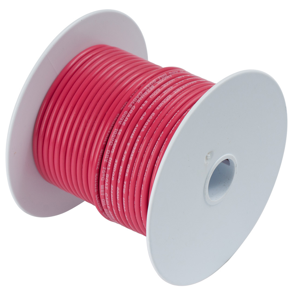 Ancor Red 12 AWG Tinned Copper Wire - 250' - 106825, made by Ancor - 106825