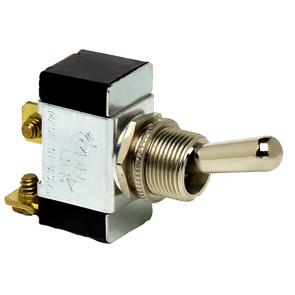Cole Hersee Heavy-Duty Toggle Switch SPST Off-(On) 2 Screw - 55020-BP, made by Cole Hersee - 55020-BP