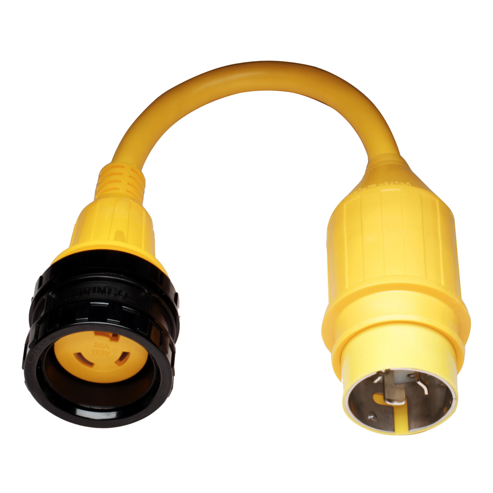Marinco 110A Pigtail Adapter - 30A Female to 50A Male - 110A, made by Marinco - 110A Marinco 110A Pigtail Adapter - 30A Female to 50A Male - 110A, made by Marinco - 110A