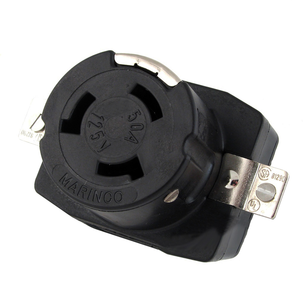 Marinco 6370CR 50Amp/125V Wire Dockside Receptacle - 6370CR, made by Marinco - 6370CR Marinco 6370CR 50Amp/125V Wire Dockside Receptacle - 6370CR, made by Marinco - 6370CR