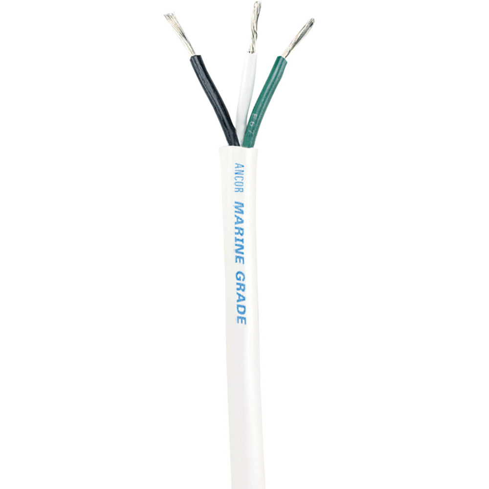 Ancor White Triplex Cable - 14/3 AWG - Round - 250' - 133525, made by Ancor - 133525