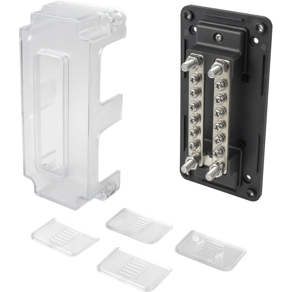 Sea-Dog Dual Buss Bar w/Cover - 12 Terminals - 426693-3, made by Sea-Dog - 426693-3 Sea-Dog Dual Buss Bar w/Cover - 12 Terminals - 426693-3, made by Sea-Dog - 426693-3