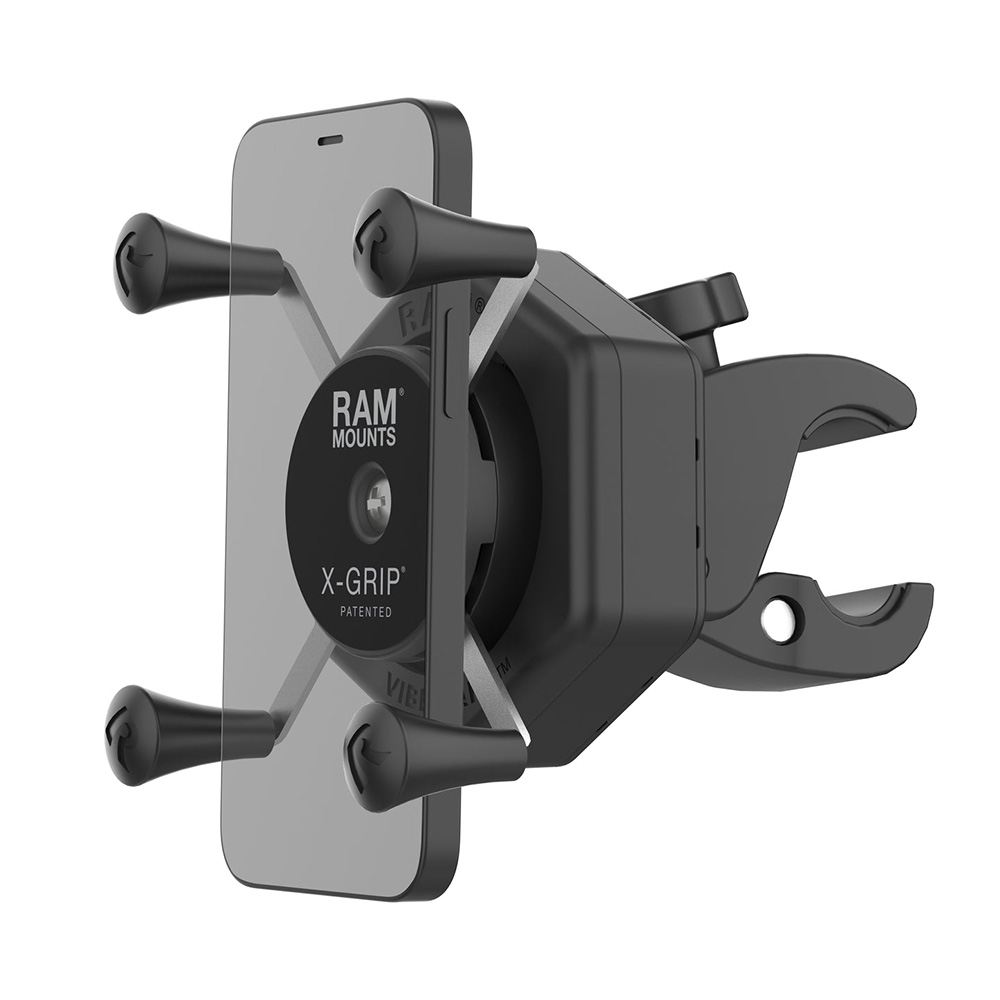 RAM Mount RAM® X-Grip® Phone Mount w/Vibe-Safe™ & Small Tough-Claw™ - RAM-HOL-UN7-462-400, made by RAM Mounting Systems - RAM-HOL-UN7-462-400 RAM Mount RAM® X-Grip® Phone Mount w/Vibe-Safe™ & Small Tough-Claw™ - RAM-HOL-UN7-462-400, made by RAM Mounting Systems - RAM-HOL-UN7-462-400