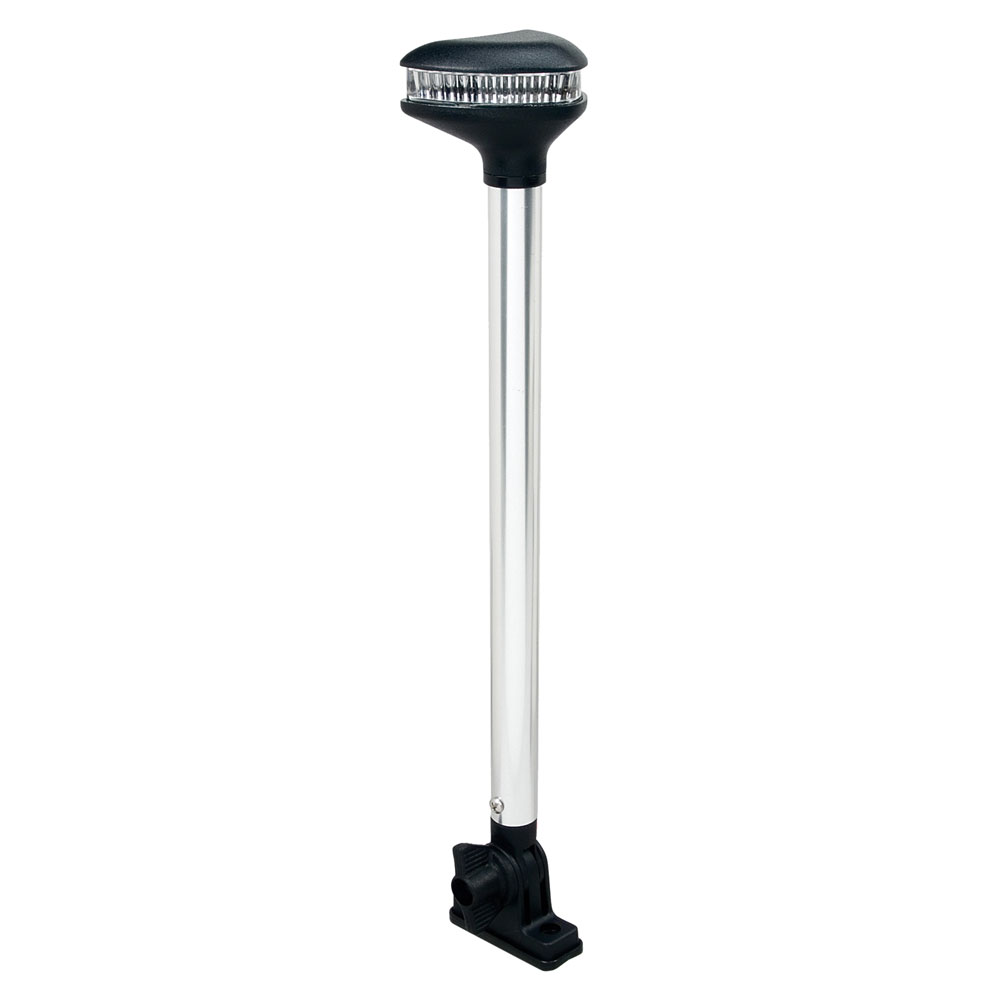 Perko Stealth Series - L.E.D. Fold Down White All-Round Light - Vertical Mount - 13-3/8" - 1639DP0CHR, made by Perko - 1639DP0CHR