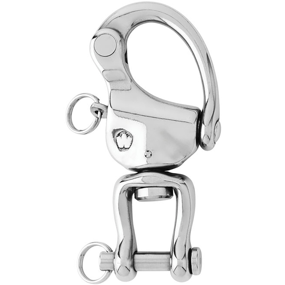 Wichard HR Snap Shackle With Clevis Pin Swivel - 120mm Length - 4-23/32" - 02478, made by Wichard Marine - 02478 Wichard HR Snap Shackle With Clevis Pin Swivel - 120mm Length - 4-23/32" - 02478, made by Wichard Marine - 02478