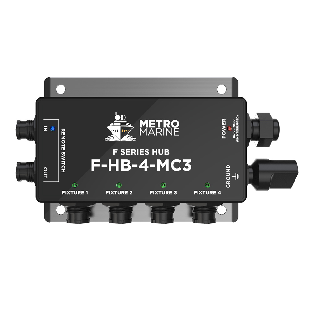 Metro Marine Single Color Hub - 4 Outputs - F-HB-4-MC3, made by Metro Marine - F-HB-4-MC3 Metro Marine Single Color Hub - 4 Outputs - F-HB-4-MC3, made by Metro Marine - F-HB-4-MC3