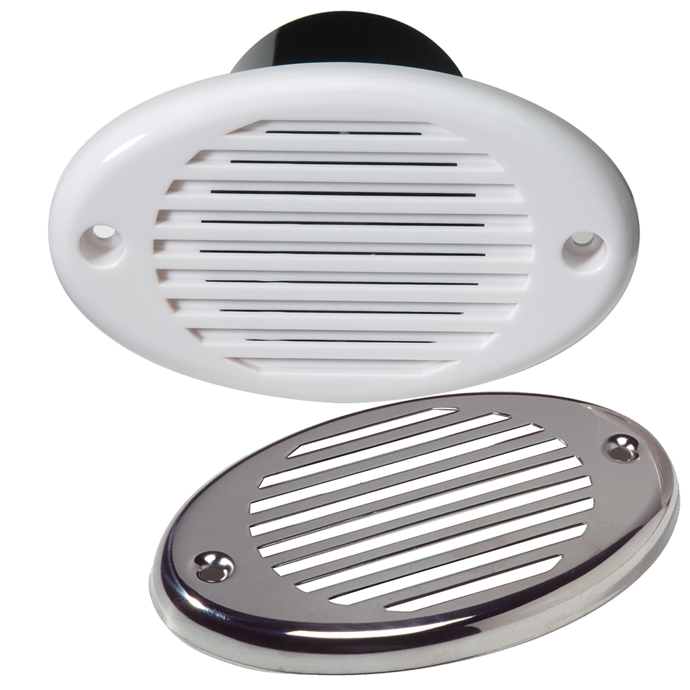 Innovative Lighting Marine Hidden Horn - White w/Stainless Steel Overlay - 540-0101-7, made by Innovative Lighting - 540-0101-7 Innovative Lighting Marine Hidden Horn - White w/Stainless Steel Overlay - 540-0101-7, made by Innovative Lighting - 540-0101-7