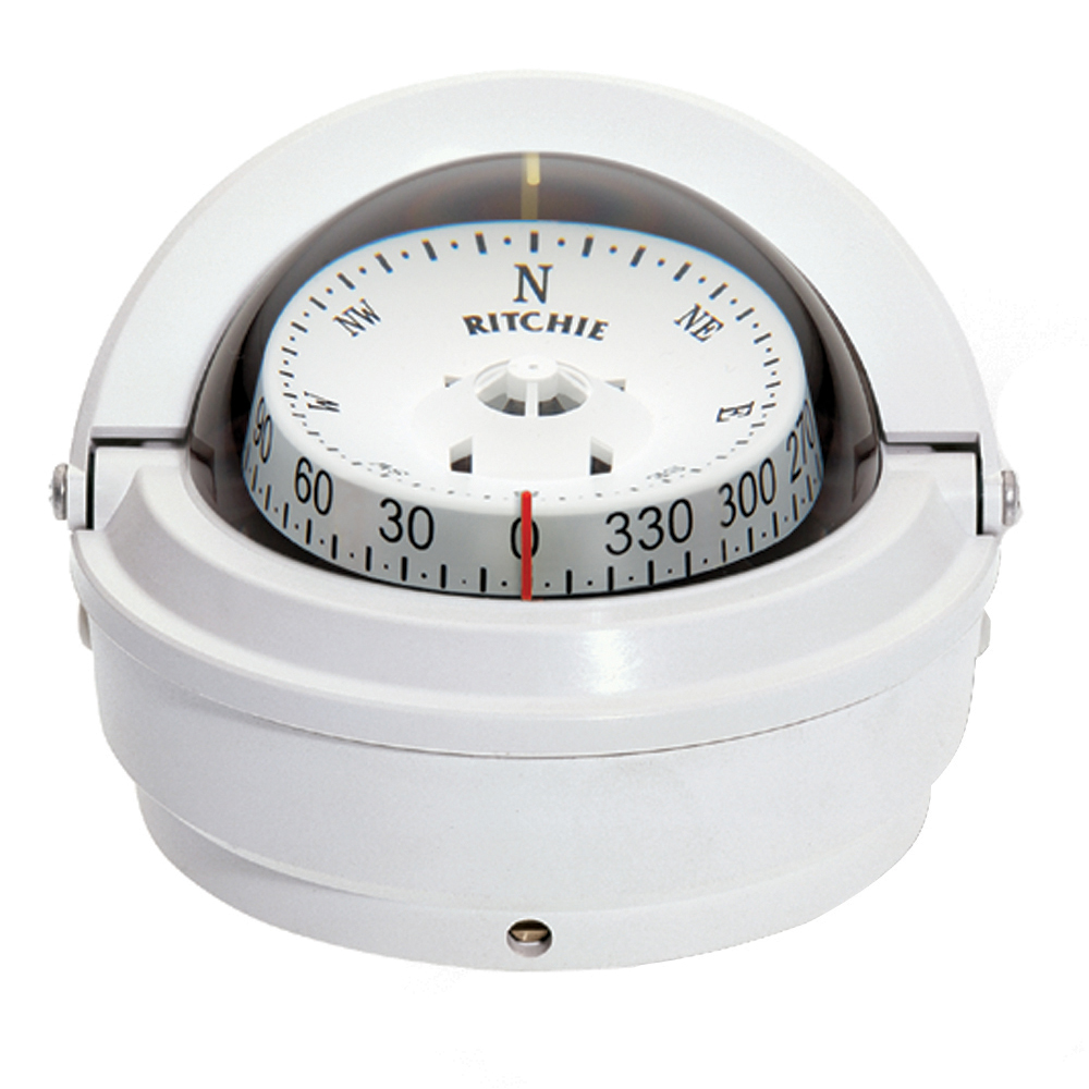 Ritchie S-87W Voyager Compass - Surface Mount - White - S-87W, made by Ritchie - S-87W Ritchie S-87W Voyager Compass - Surface Mount - White - S-87W, made by Ritchie - S-87W