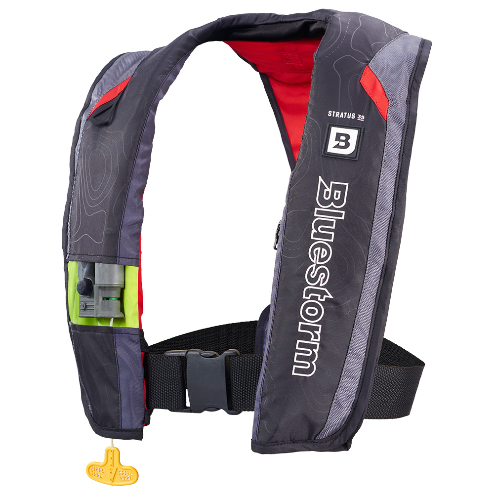 Bluestorm Stratus 35 Auto Type II Inflatable PFD - Red - T1H-19-RED, made by Bluestorm - T1H-19-RED
