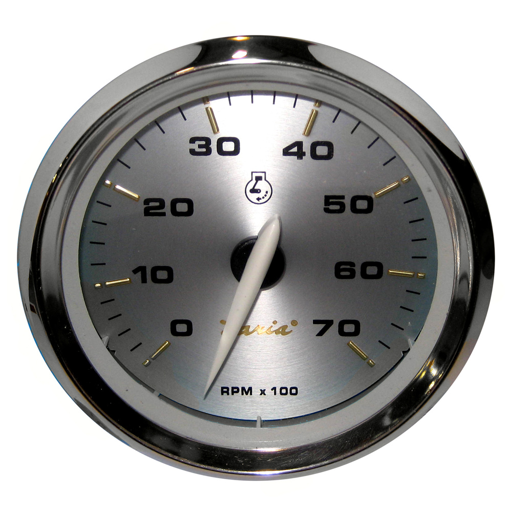 Faria Kronos 4" Tachometer - 7,000 RPM (Gas - All Outboards) - 39005, made by Faria Beede Instruments - 39005 Faria Kronos 4" Tachometer - 7,000 RPM (Gas - All Outboards) - 39005, made by Faria Beede Instruments - 39005