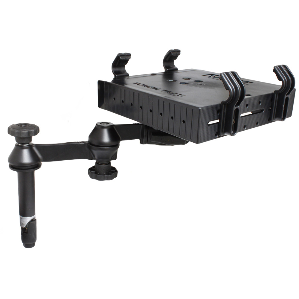 RAM Mount Double Swing Arm w/4" Male Tele-Pole - Laptop Tray - RAM-VP-SW1-4-234-3, made by RAM Mounting Systems - RAM-VP-SW1-4-234-3 RAM Mount Double Swing Arm w/4" Male Tele-Pole - Laptop Tray - RAM-VP-SW1-4-234-3, made by RAM Mounting Systems - RAM-VP-SW1-4-234-3