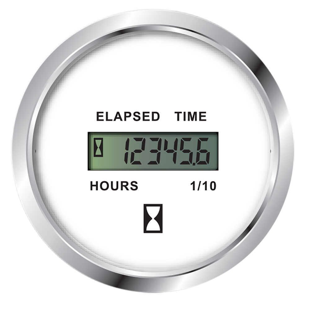 Faria Newport SS 2" Digital Hourmeter - 25010, made by Faria Beede Instruments - 25010 Faria Newport SS 2" Digital Hourmeter - 25010, made by Faria Beede Instruments - 25010