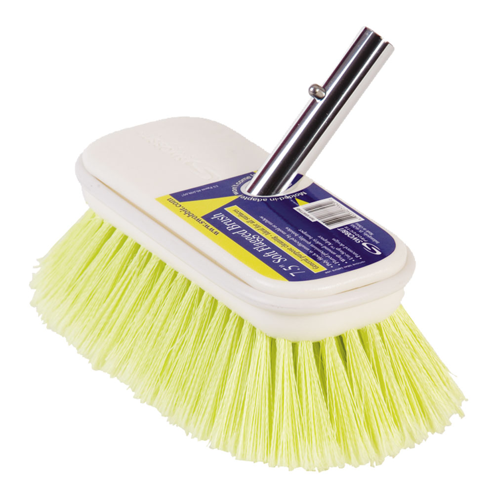 Swobbit 7.5" Soft Flagged Brush - Yellow - SW77345, made by Swobbit - SW77345