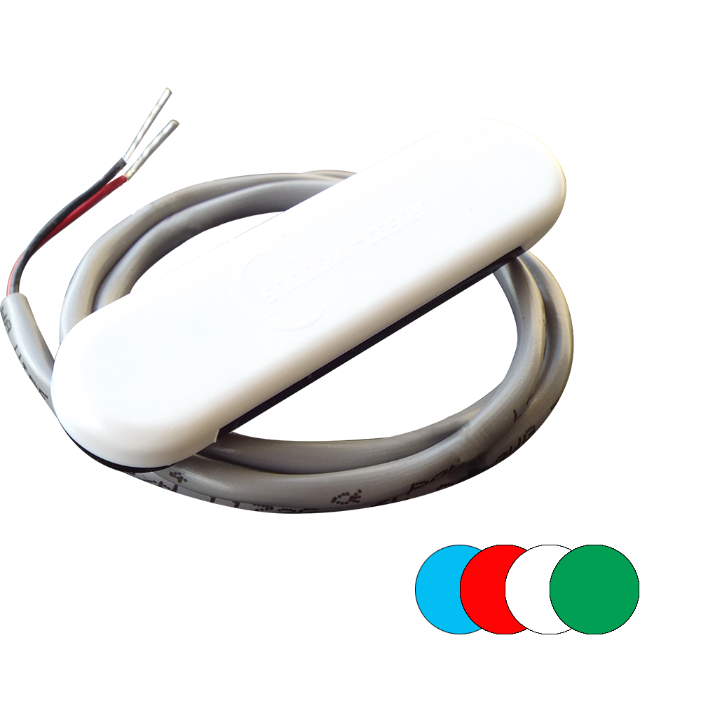 Shadow-Caster Courtesy Light w/2' Lead Wire - White ABS Cover - RGB Multi-Color - 4-Pack - SCM-CL-RGB-4PACK, made by Shadow-Caster LED Lighting - SCM-CL-RGB-4PACK