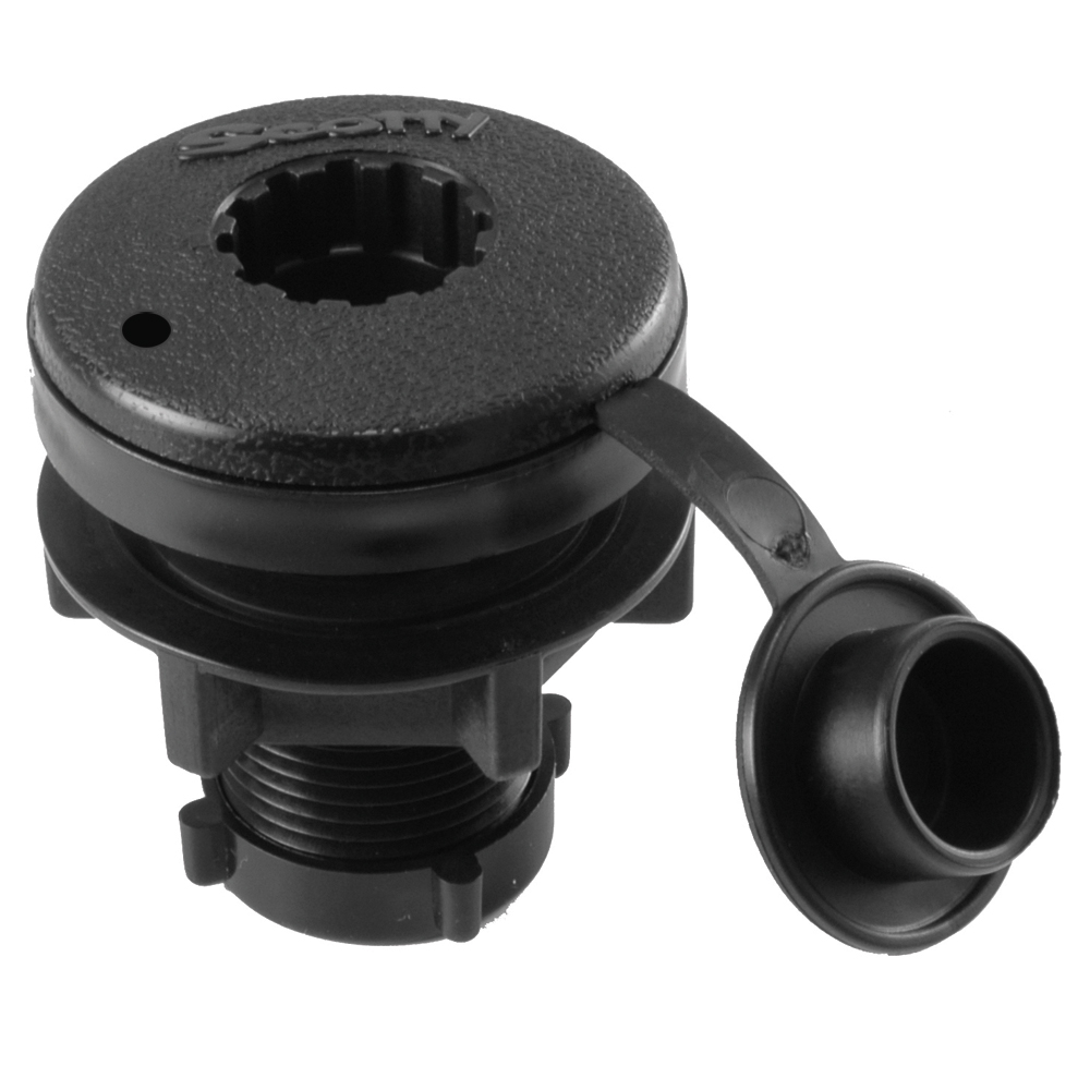 Scotty Compact Threaded Round Deck Mount - 444-BK, made by Scotty - 444-BK Scotty Compact Threaded Round Deck Mount - 444-BK, made by Scotty - 444-BK