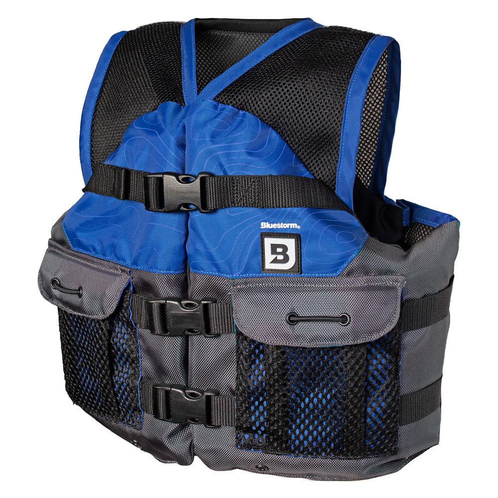 Bluestorm Sportsman Youth Mesh Fishing Life Jacket - Deep Blue - BS-105-NAV-Y, made by Bluestorm - BS-105-NAV-Y Bluestorm Sportsman Youth Mesh Fishing Life Jacket - Deep Blue - BS-105-NAV-Y, made by Bluestorm - BS-105-NAV-Y