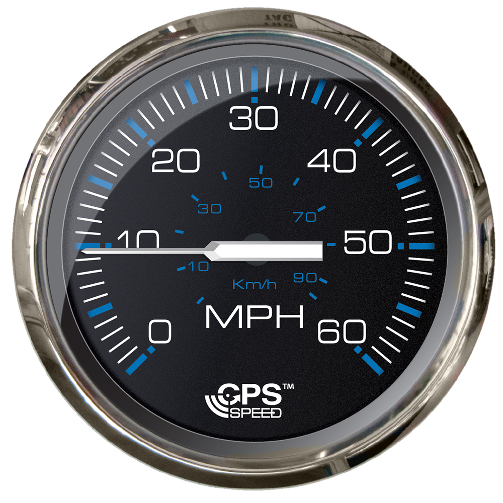 Faria Chesepeake Black 4" Studded Speedometer - 60MPH (GPS) - 33749, made by Faria Beede Instruments - 33749 Faria Chesepeake Black 4" Studded Speedometer - 60MPH (GPS) - 33749, made by Faria Beede Instruments - 33749