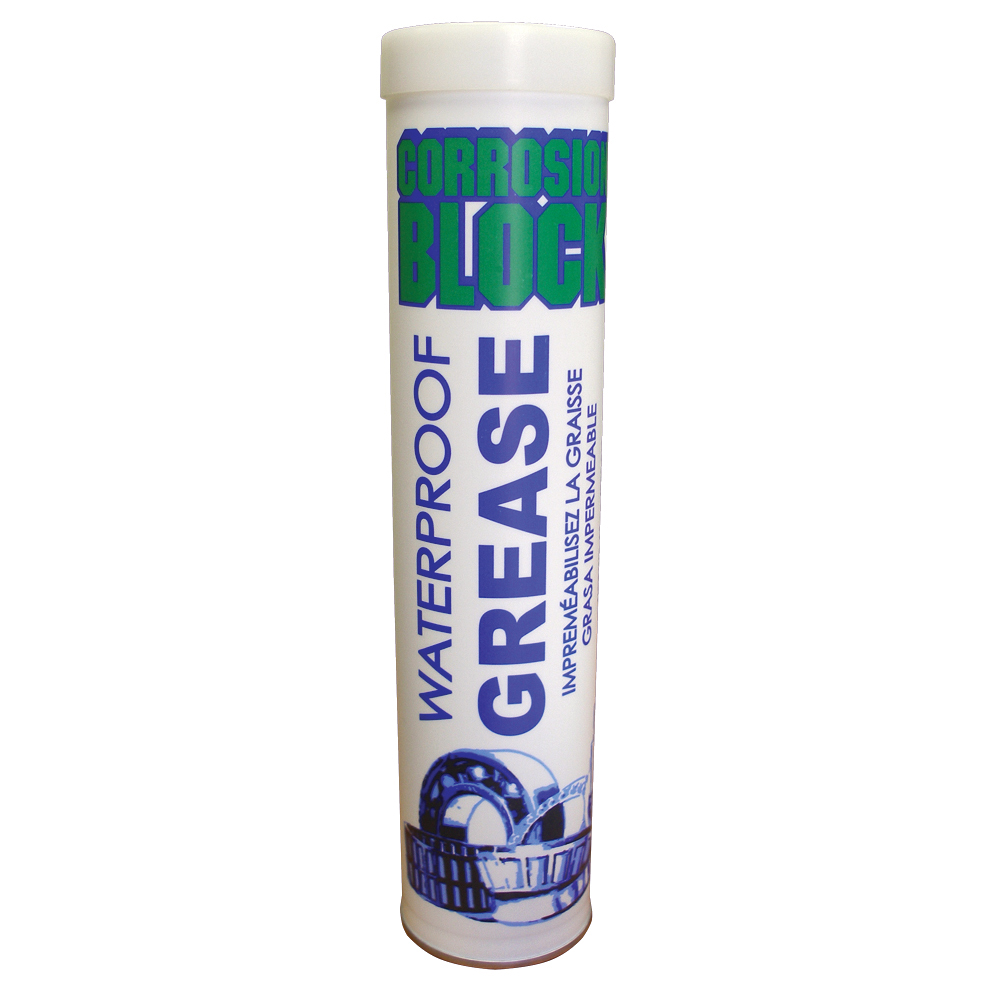 Corrosion Block High Performance Waterproof Grease - 14oz Cartridge - Non-Hazmat, Non-Flammable & Non-Toxic - 25014, made by Corrosion Block - 25014 Corrosion Block High Performance Waterproof Grease - 14oz Cartridge - Non-Hazmat, Non-Flammable & Non-Toxic - 25014, made by Corrosion Block - 25014