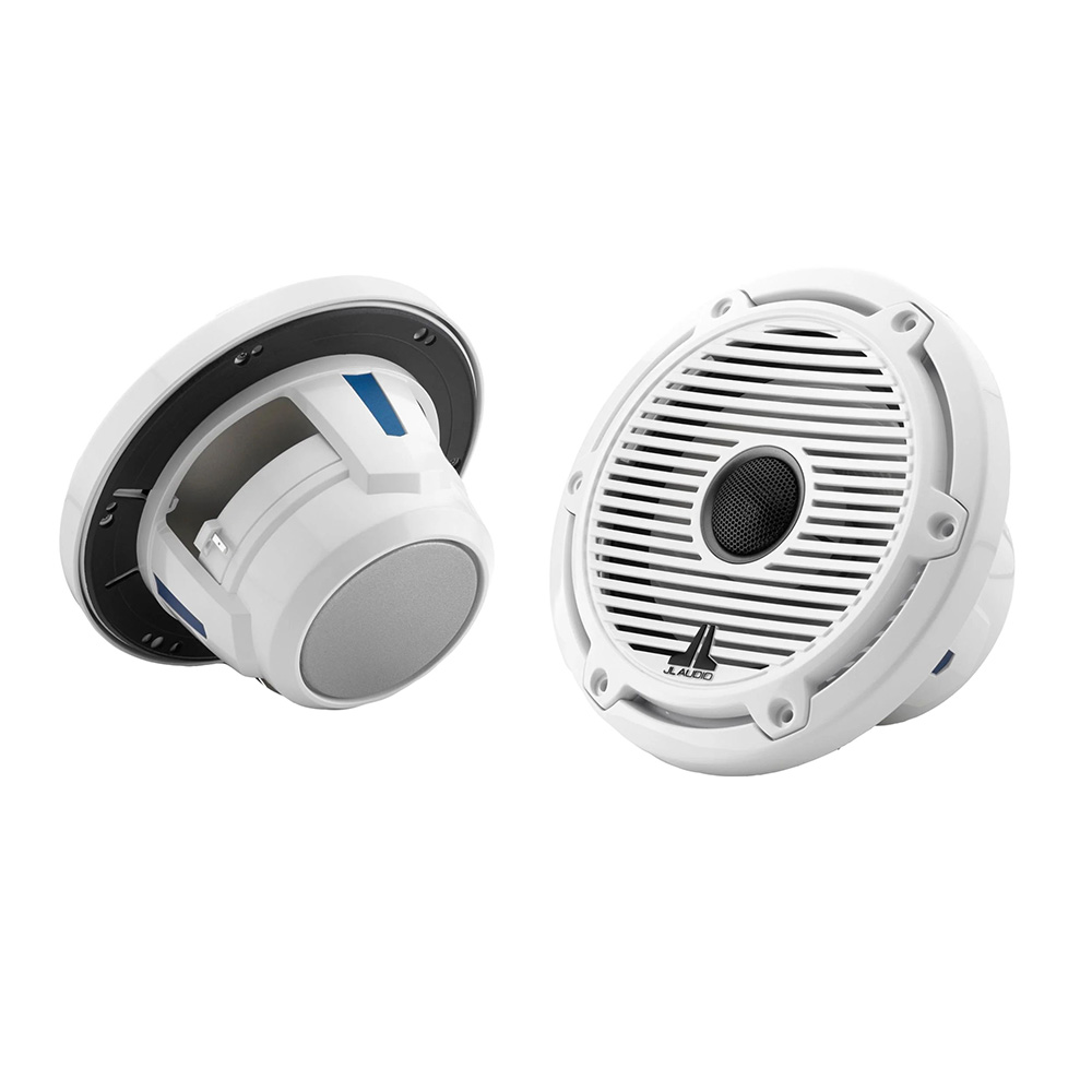 JL Audio M6 Series 6.5" Marine Coaxial Speakers w/Gloss White Classic Grille & Black Tweeter Mesh - M6-650X-C-GwGw - 010-03089-00, made by JL Audio - 010-03089-00 JL Audio M6 Series 6.5" Marine Coaxial Speakers w/Gloss White Classic Grille & Black Tweeter Mesh - M6-650X-C-GwGw - 010-03089-00, made by JL Audio - 010-03089-00