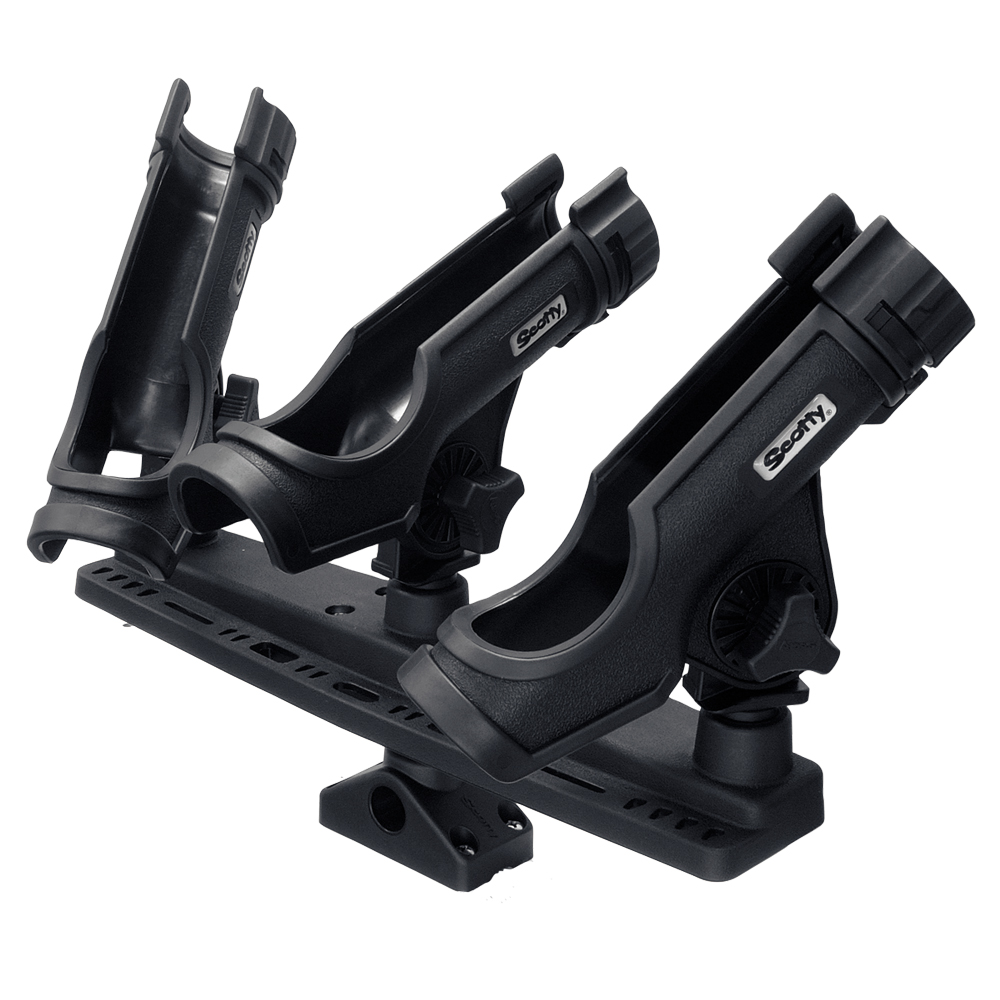 Scotty Triple Rod Holder w/3 230 Power Lock Rod Holders - 256, made by Scotty - 256 Scotty Triple Rod Holder w/3 230 Power Lock Rod Holders - 256, made by Scotty - 256