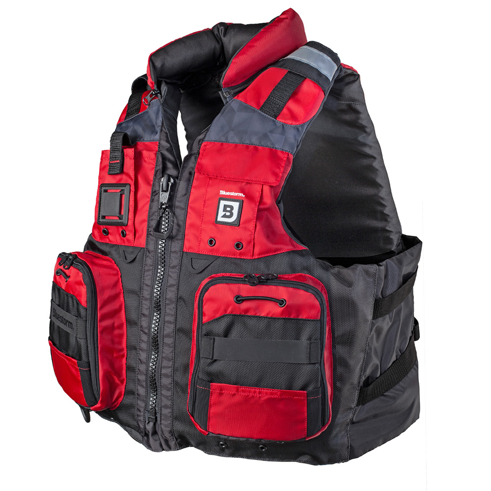 Bluestorm Classic Adult Fishing Life Jacket - Nitro Red - S/M - BS-70B-RED-S/M, made by Bluestorm - BS-70B-RED-S/M Bluestorm Classic Adult Fishing Life Jacket - Nitro Red - S/M - BS-70B-RED-S/M, made by Bluestorm - BS-70B-RED-S/M