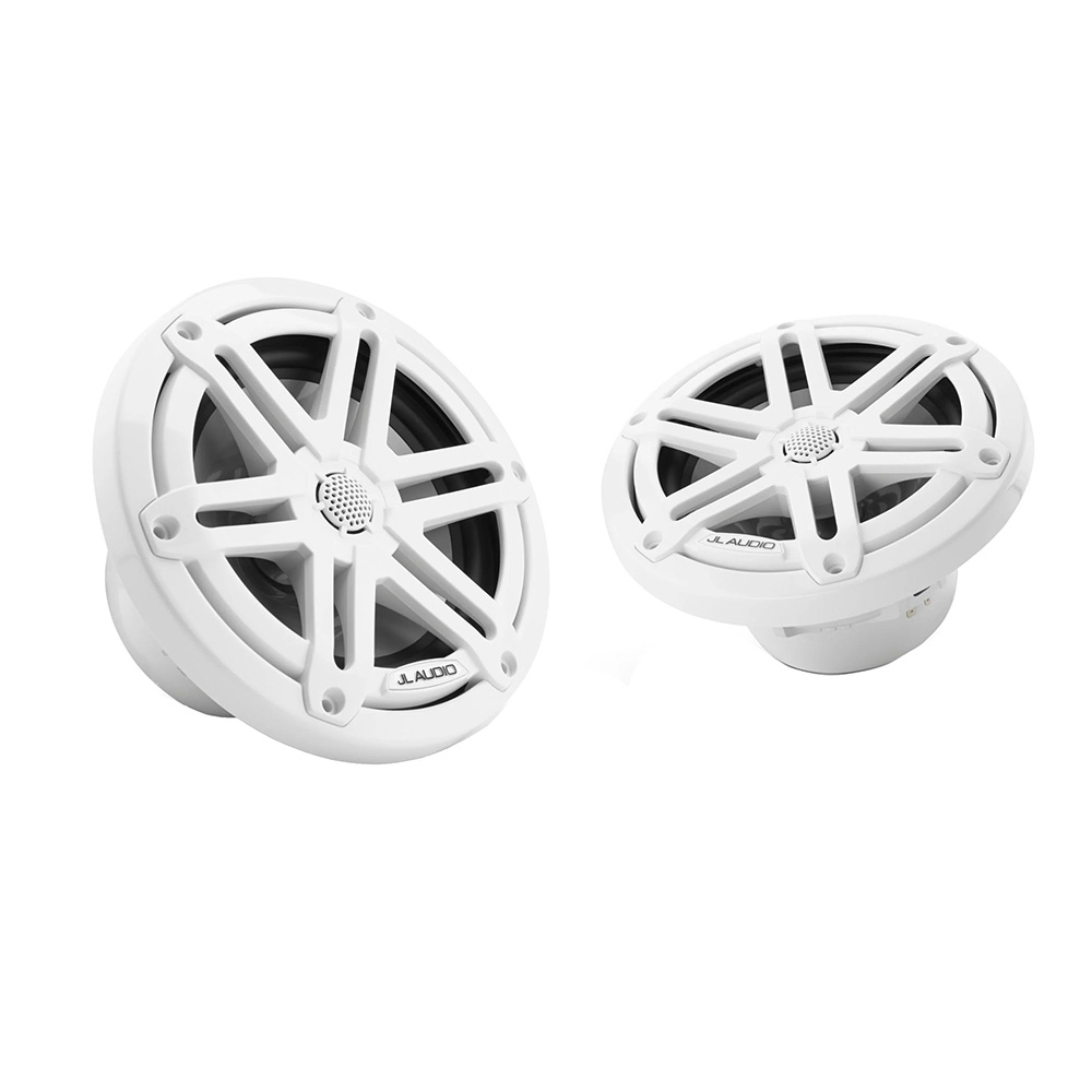 JL Audio M3 Series 6.5" Marine Coaxial Speakers w/Gloss White Sport Grilles - M3-650X-S-Gw - 010-03063-00, made by JL Audio - 010-03063-00 JL Audio M3 Series 6.5" Marine Coaxial Speakers w/Gloss White Sport Grilles - M3-650X-S-Gw - 010-03063-00, made by JL Audio - 010-03063-00
