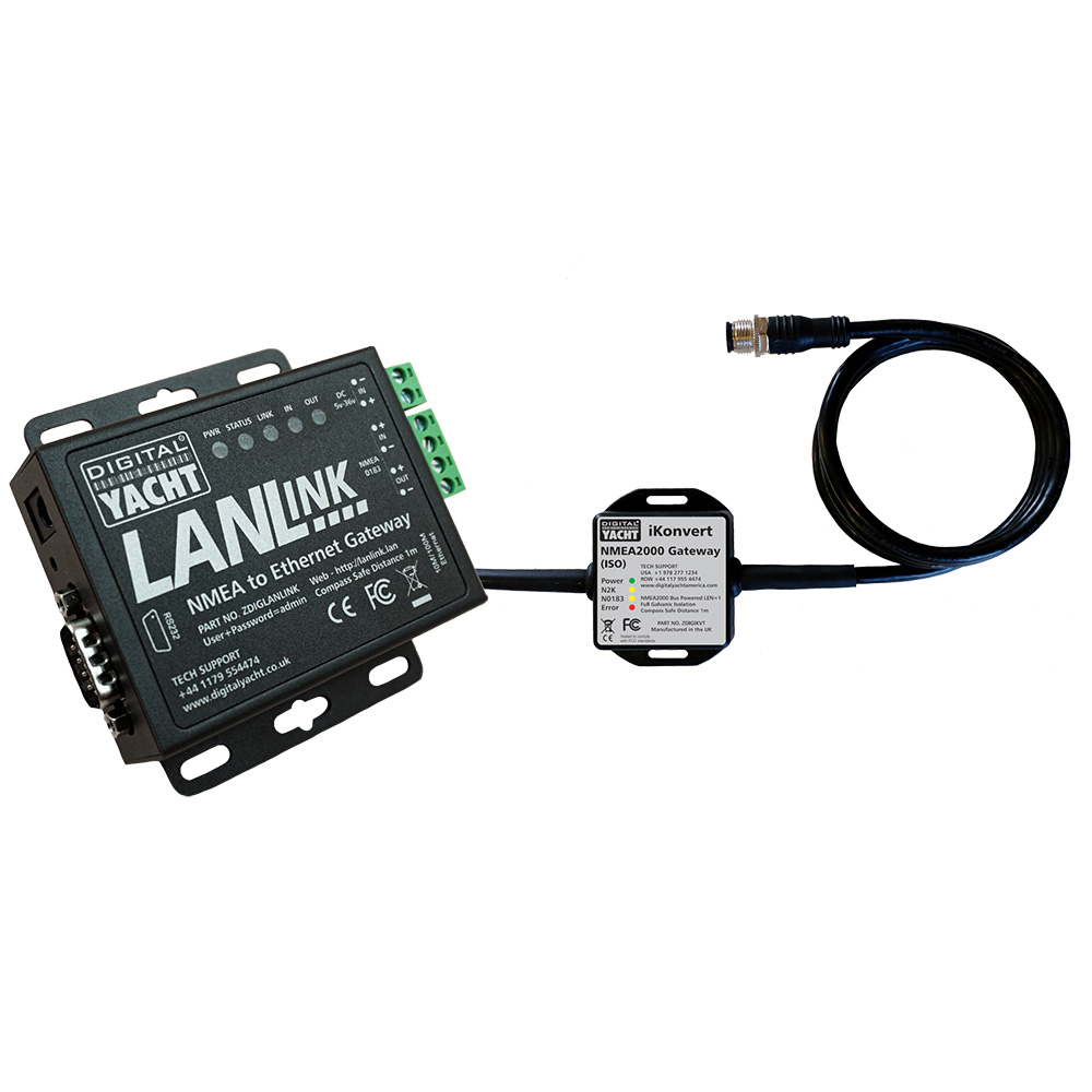 Digital Yacht LANLink NMEA 2000 To Ethernet Gateway - ZDIGLANLN2K, made by Digital Yacht - ZDIGLANLN2K Digital Yacht LANLink NMEA 2000 To Ethernet Gateway - ZDIGLANLN2K, made by Digital Yacht - ZDIGLANLN2K