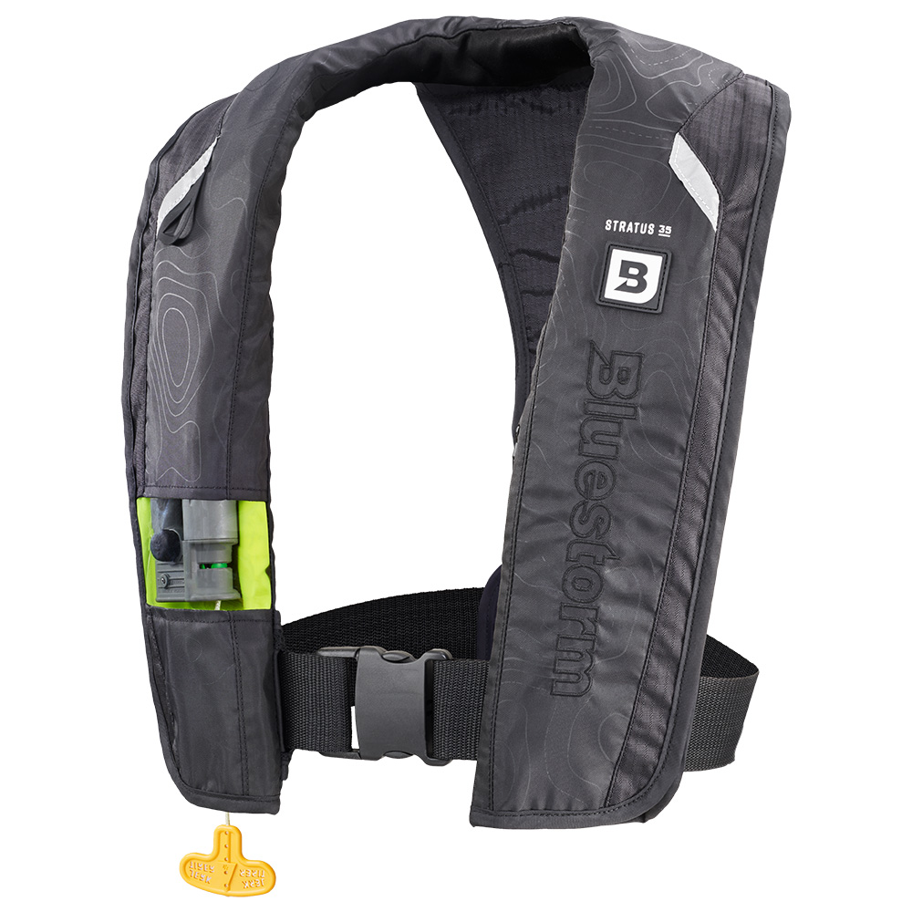 Bluestorm Stratus 35 Auto Type II Inflatable PFD - Apex Black - T1H-19-BLK, made by Bluestorm - T1H-19-BLK