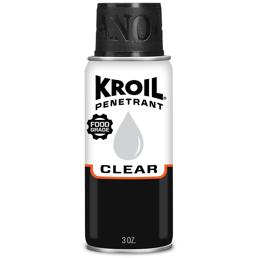 Kroil Clear Food Grade Penetrating Oil - Aerosol - 3oz Can - CKS032, made by Kroil - CKS032 Kroil Clear Food Grade Penetrating Oil - Aerosol - 3oz Can - CKS032, made by Kroil - CKS032
