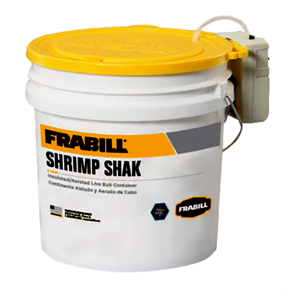 Frabill Shrimp Shak Bait Holder - 4.25 Gallons w/Aerator - 14261, made by Frabill - 14261 Frabill Shrimp Shak Bait Holder - 4.25 Gallons w/Aerator - 14261, made by Frabill - 14261