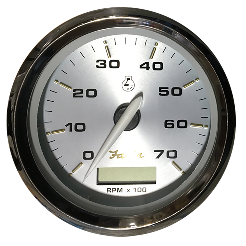 Faria Kronos 4" Tachometer w/Hourmeter - 7,000 RPM (Gas - Outboard) - 39040, made by Faria Beede Instruments - 39040 Faria Kronos 4" Tachometer w/Hourmeter - 7,000 RPM (Gas - Outboard) - 39040, made by Faria Beede Instruments - 39040