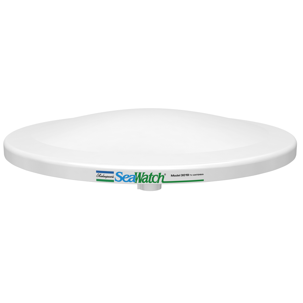 Shakespeare SeaWatch® 19" Marine TV Antenna - 12VDC - 110VAC - 3019, made by Shakespeare - 3019 Shakespeare SeaWatch® 19" Marine TV Antenna - 12VDC - 110VAC - 3019, made by Shakespeare - 3019