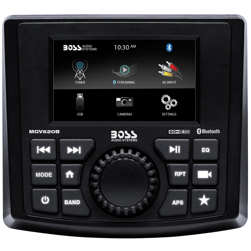 Boss Audio MGV520B Marine Stereo w/AM/FM/BT/USB/Rear Camera - MGV520B, made by Boss Audio - MGV520B