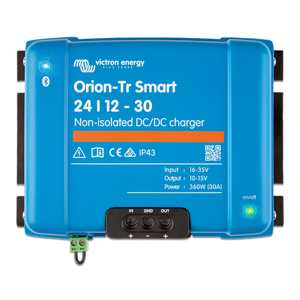 Victron Orion-TR Smart 24/12-30 30A (360W) Non-Isolated DC-DC Charger or Power Supply - ORI241236140, made by Victron Energy - ORI241236140 Victron Orion-TR Smart 24/12-30 30A (360W) Non-Isolated DC-DC Charger or Power Supply - ORI241236140, made by Victron Energy - ORI241236140