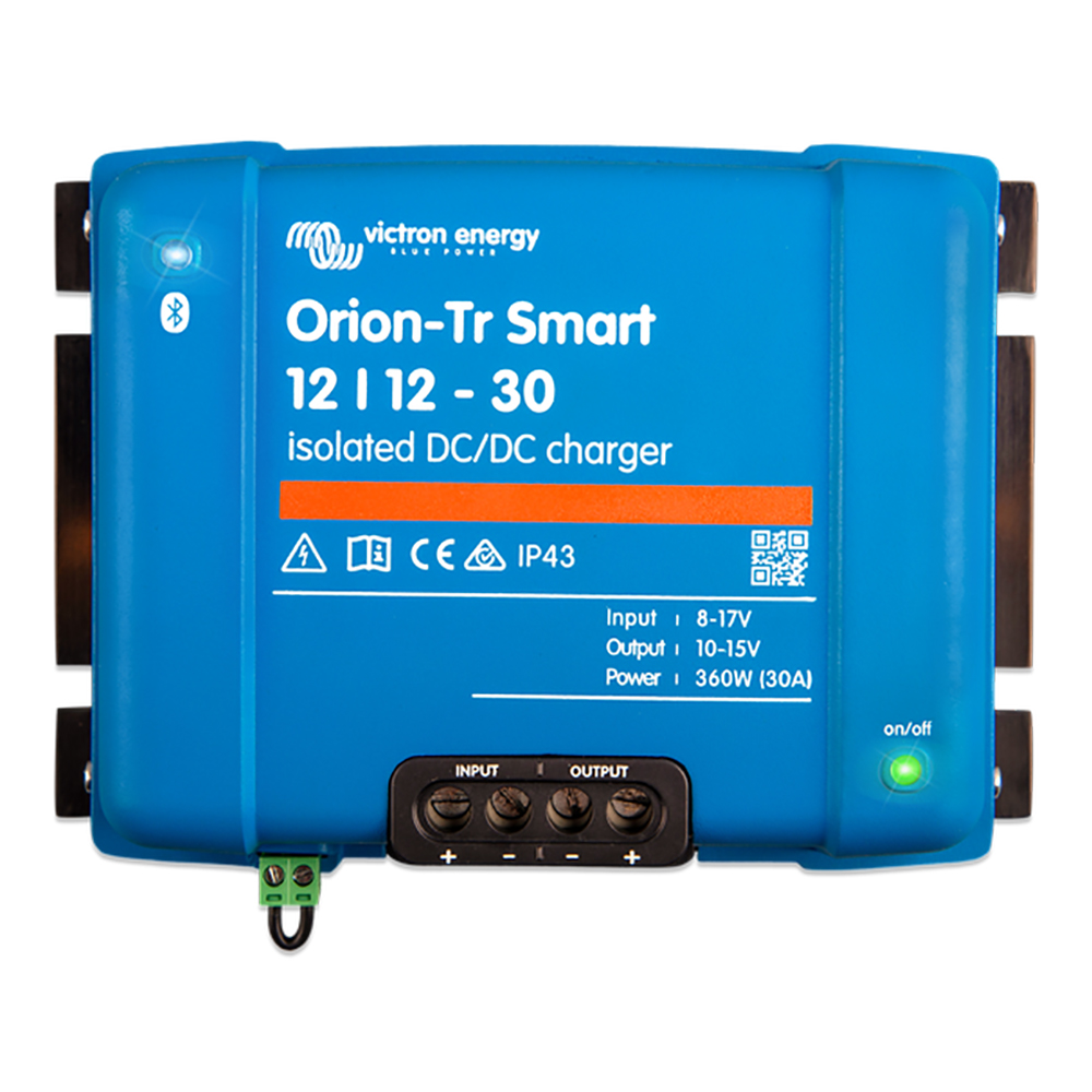Victron Orion-TR Smart 12/12-30 30A (360W) Isolated DC-DC Charger or Power Supply - ORI121236120, made by Victron Energy - ORI121236120 Victron Orion-TR Smart 12/12-30 30A (360W) Isolated DC-DC Charger or Power Supply - ORI121236120, made by Victron Energy - ORI121236120