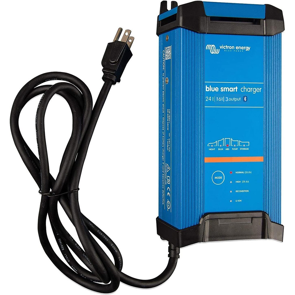 Victron Blue Smart IP22 24VDC 16A 3 Bank 120V Charger - Dry Mount - BPC241648102, made by Victron Energy - BPC241648102 Victron Blue Smart IP22 24VDC 16A 3 Bank 120V Charger - Dry Mount - BPC241648102, made by Victron Energy - BPC241648102